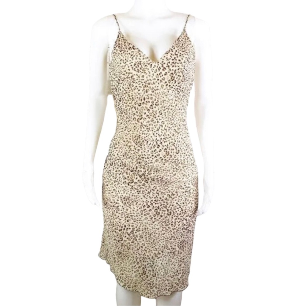 Napoli V-Neck Animal Print Dress Large